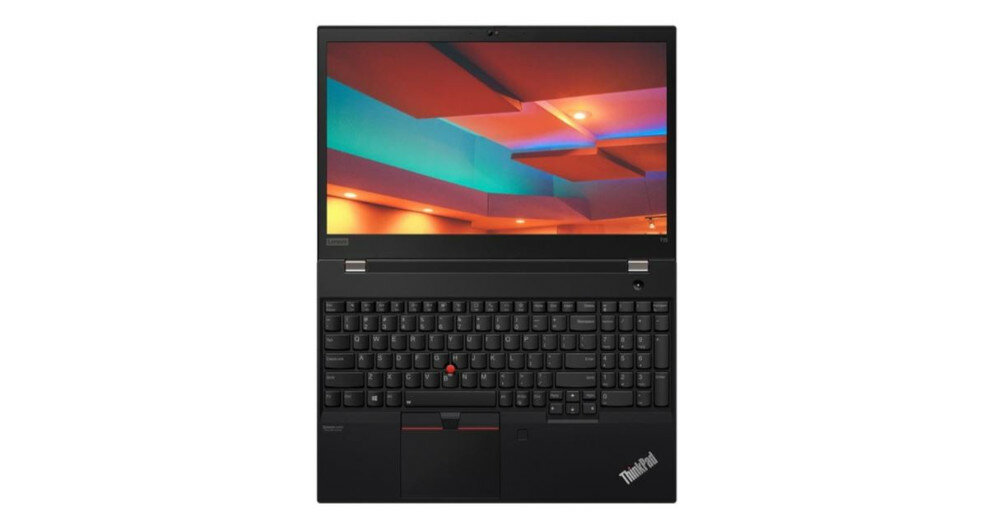 Laptop Lenovo ThinkPad T15 G1 20S6003TPB przód, widok na ekran i klawiaturę