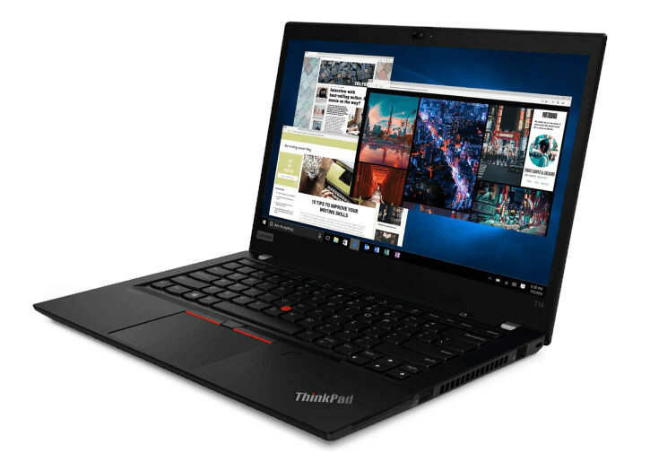 Laptop LENOVO ThinkPad T14 widok na front i bok