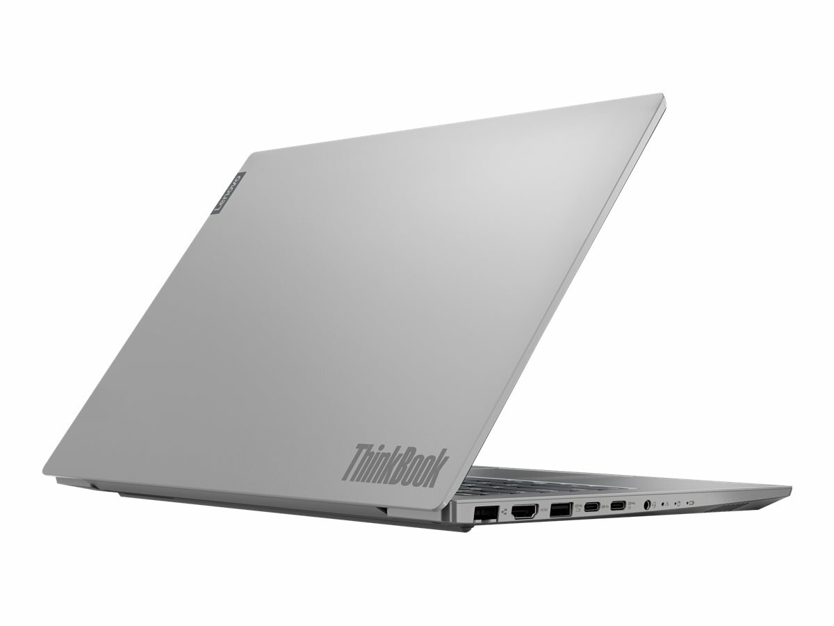 Notebook Lenovo ThinkBook 14-IIL 20SL00LBPB  widok od strony przymkniętej pokrywy