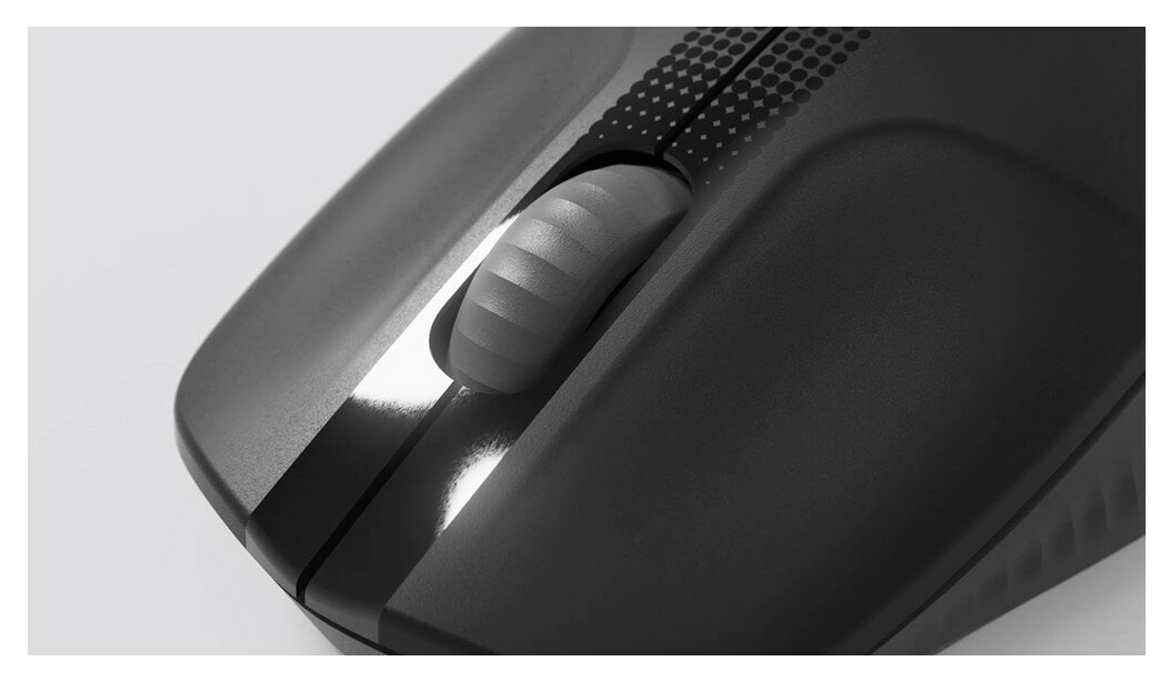 Mysz bezprzewodowa LOGI M190 widok na zbliżenie na przyciski