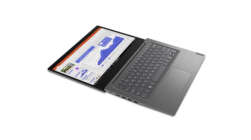 Laptop Lenovo V14-IIL 82C400A8PB otwarty