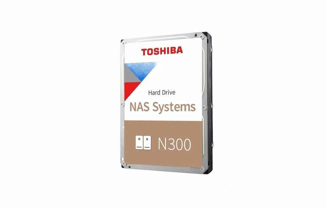 Dysk Toshiba NAS N300 8TB HDWG180UZSVA przód pod kątem