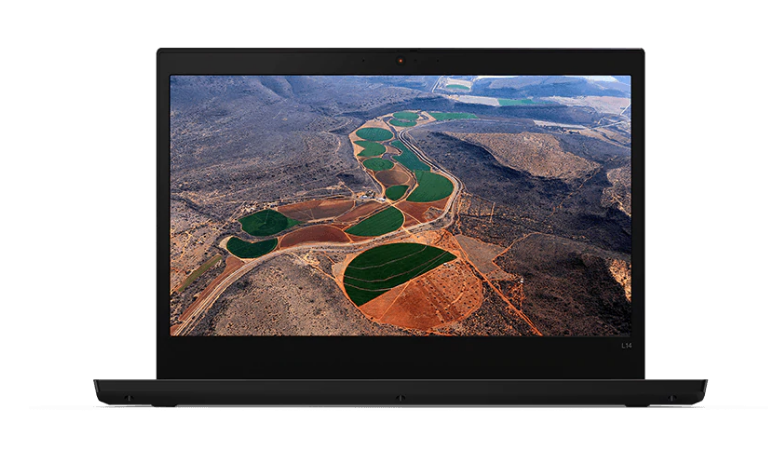 Laptop Lenovo ThinkPad L15 Czarny 20U70002PB widok od przodu na ekran
