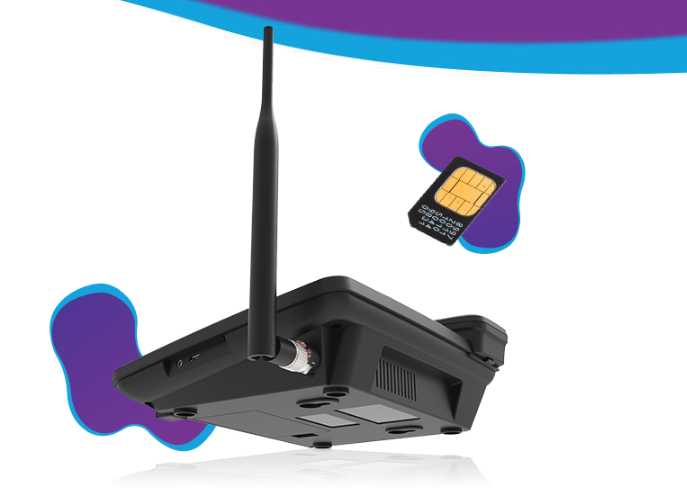 Telefon stacjonarny na kartę SIM myPhone D21 możliwośc podłączenia karty sim