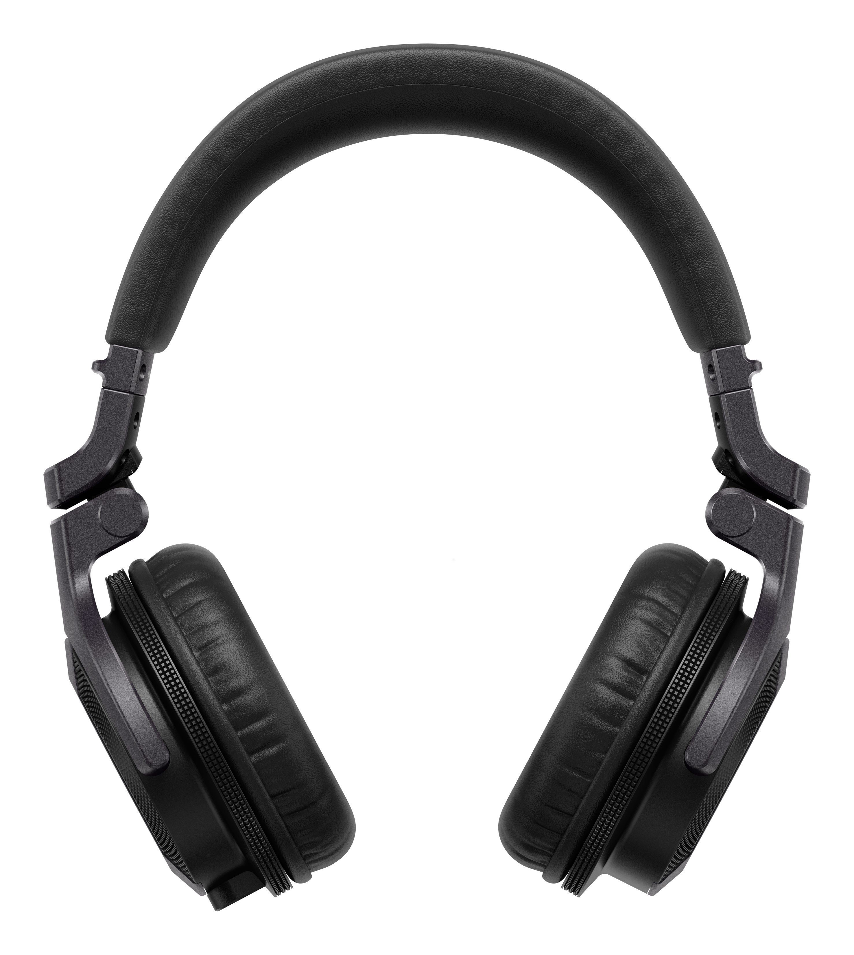Słuchawki Pioneer DJ HDJ-CUE1 Czarne widok od przodu na rozłożone słuchawki