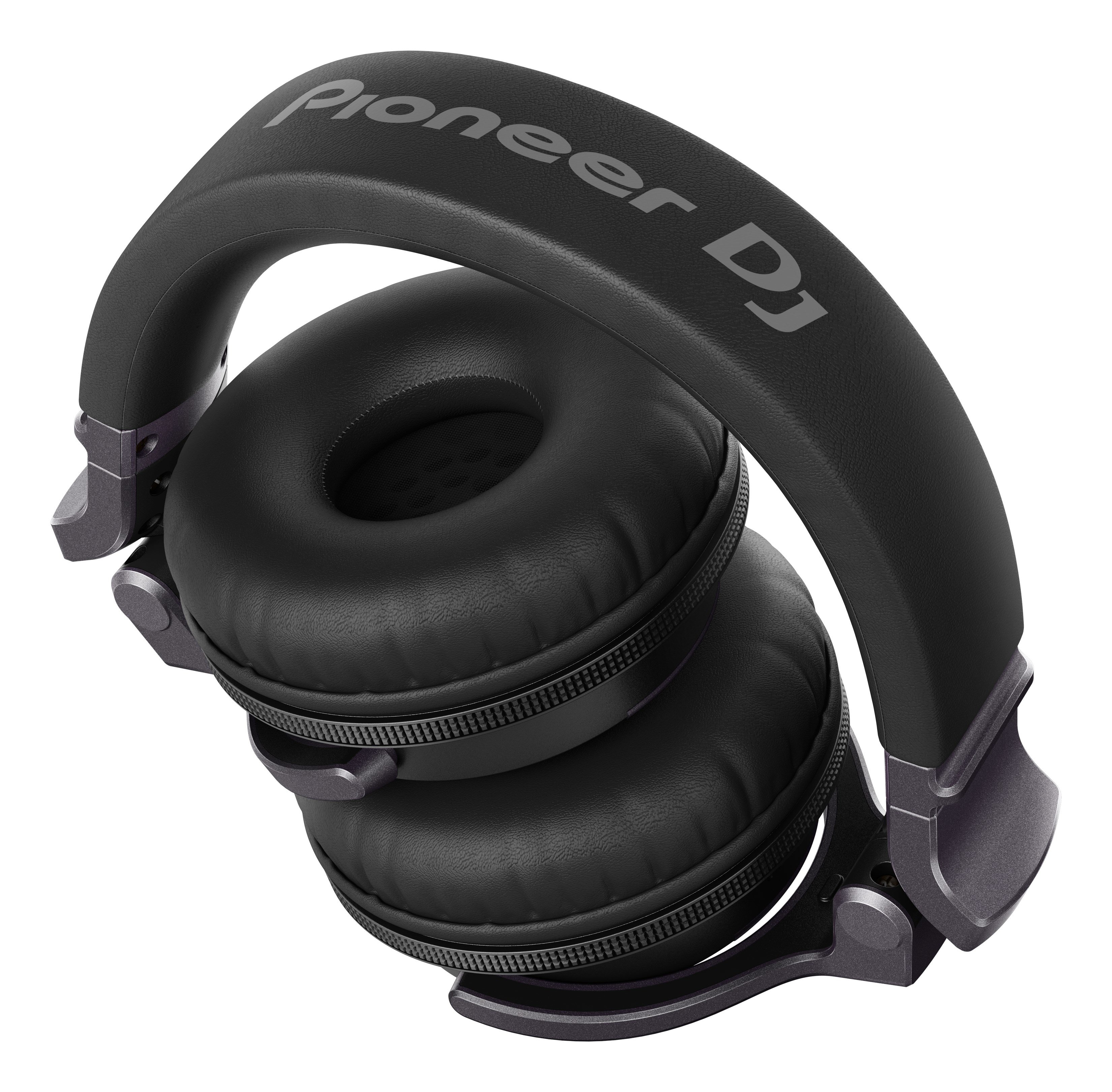 Słuchawki Pioneer DJ HDJ-CUE1 Czarne widok pod kątem na złożone słuchawki