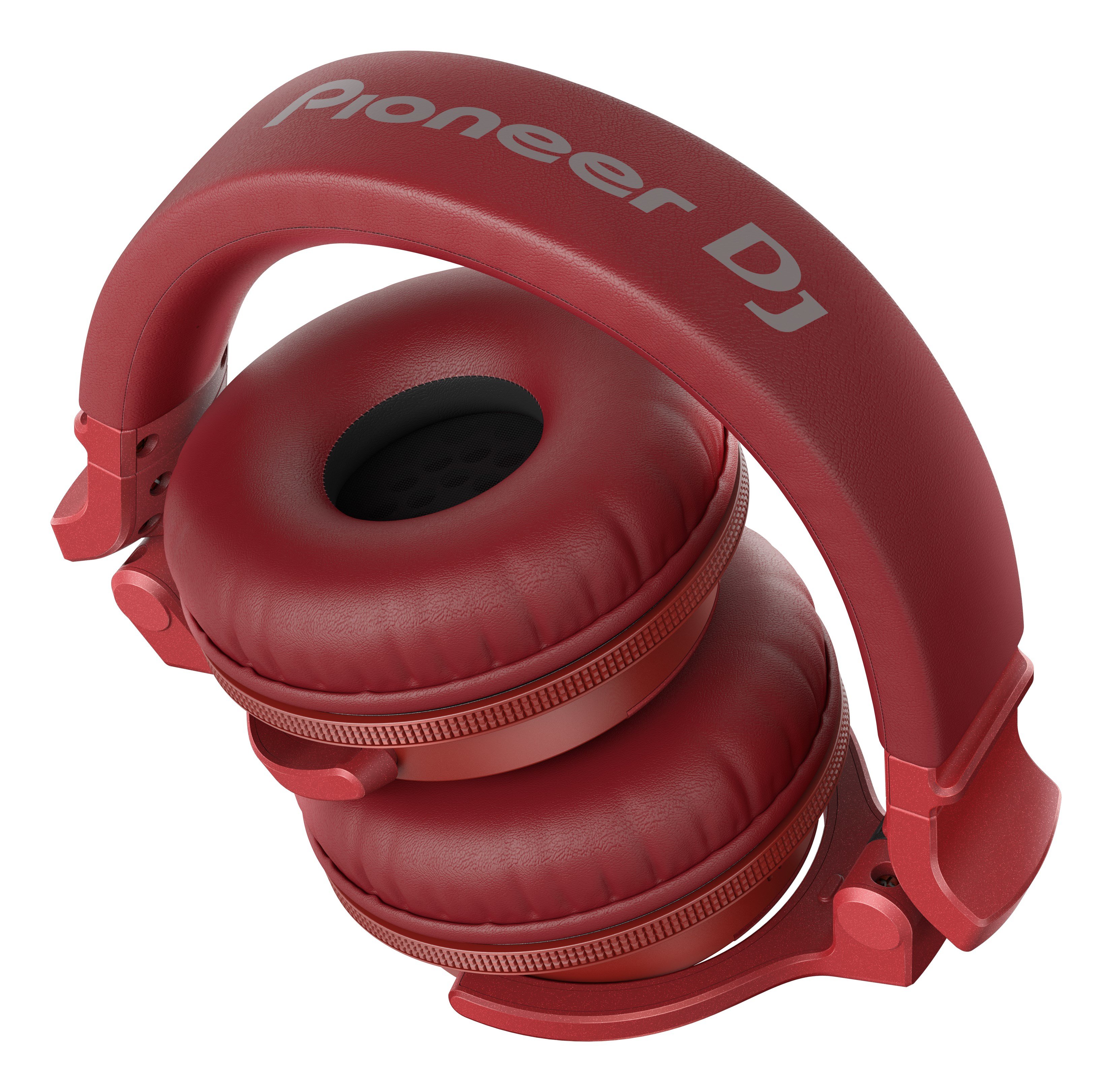 Słuchawki Pioneer HDJ-CUE1BT Czerwone widok złożonych słuchawek