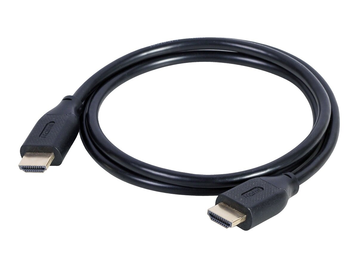 Kabel HDMI Gembird CC-HDMI8K-1M 8K UHD 1m widok od frontu na zwinięty kabel