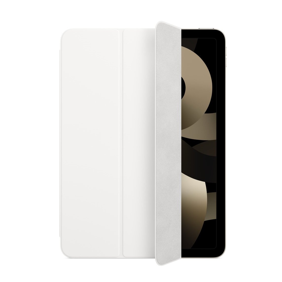 Etui Apple Smart Folio do iPada Air (5. gen.) białe od frontu na tablecie