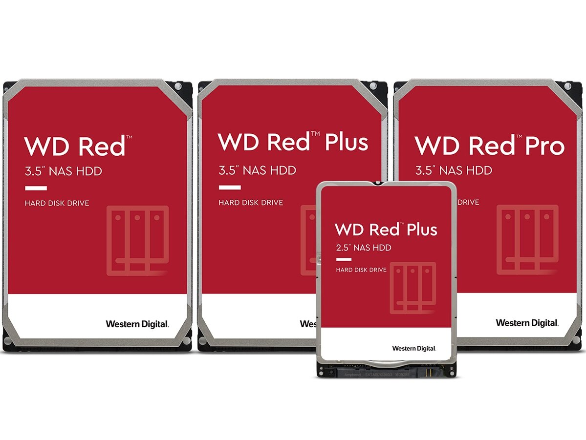 Dysk HDD WD Red Pro NAS WD181KFGX rodzadje dysków z przodu