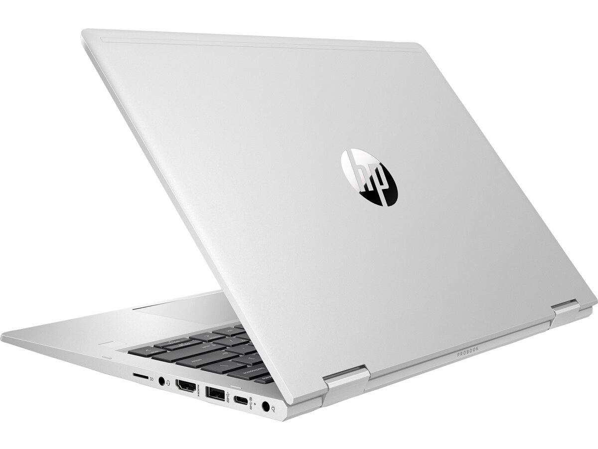 Notebook HP Probook x360 435 G7 175X1EA przymknięty laptop, widok z boku