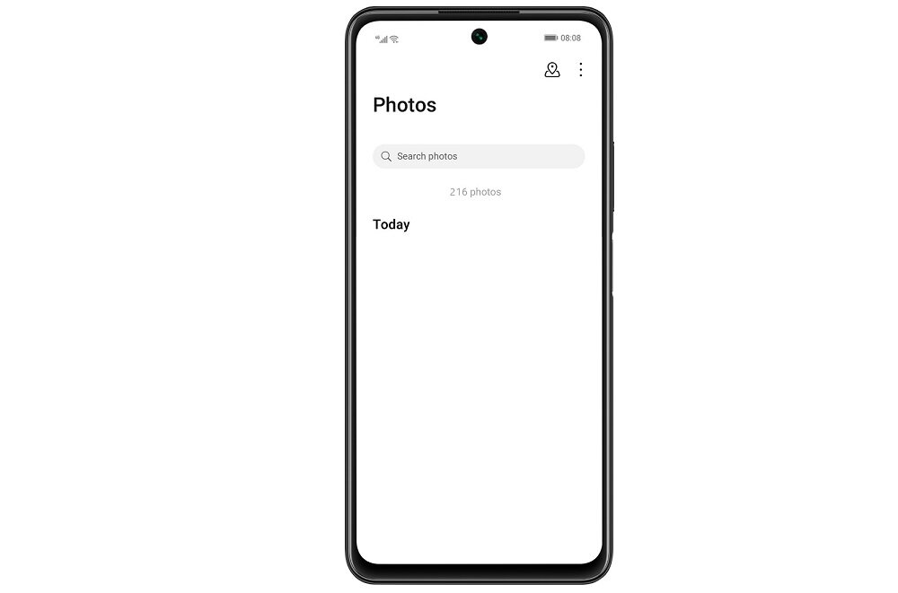 Smartfon Huawei P smart 2021 widok na smartfon od frontu