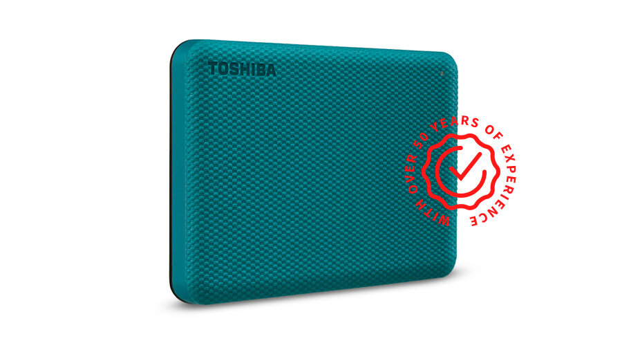 Dysk Toshiba Canvio Advance 2TB biały HDTCA20EW3AA dysk z informacją o 50 latach doświadczenia firmy Toshiba