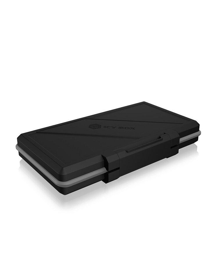 Etui ochronne na dyski SSD M.2 IcyBox IB-AC620-M2 czarne widok od boku na zamknięte etui
