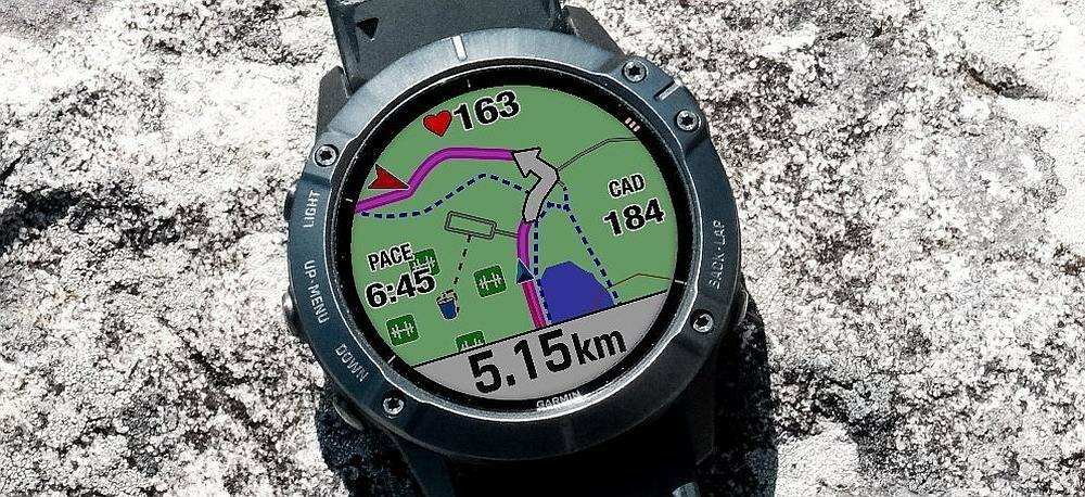  Zegarek sportowy GARMIN Fenix 6 Solar Srebrno-czarny i aplikacja sportowa  