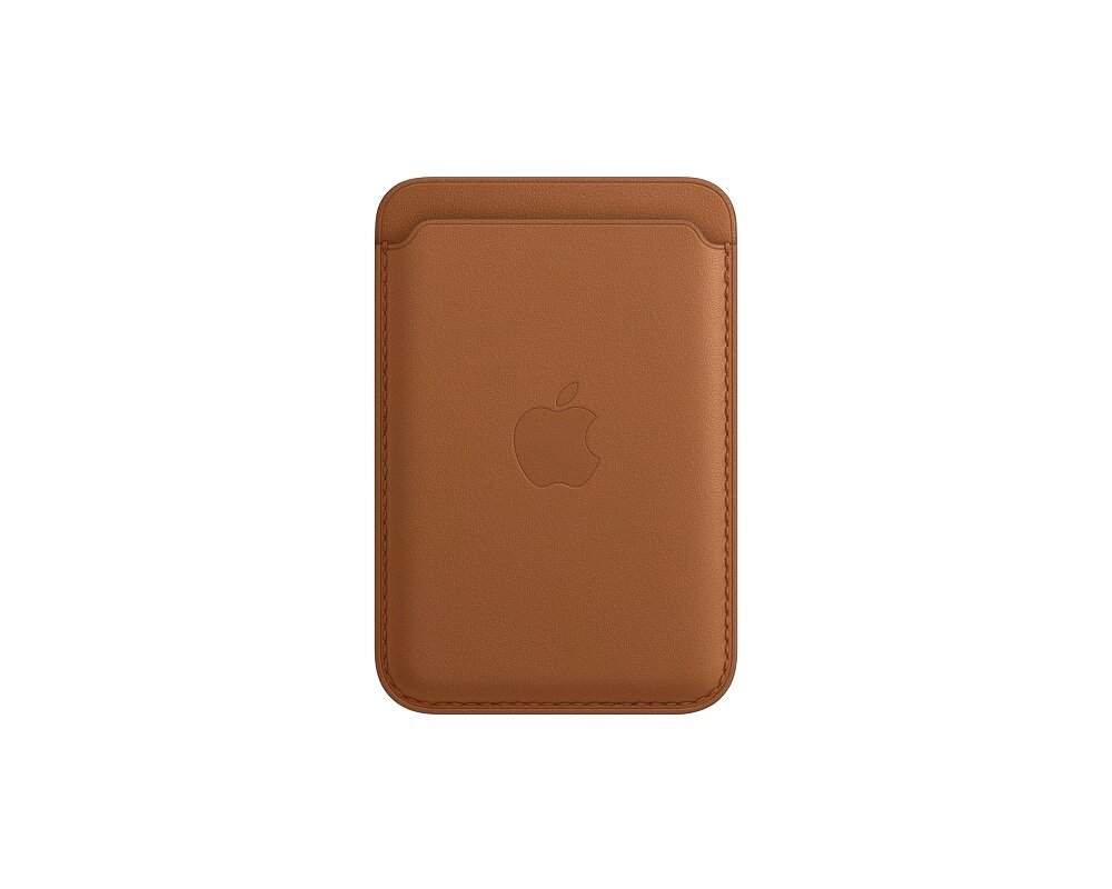 Skórzany portfel Apple Leather Wallet od frontu