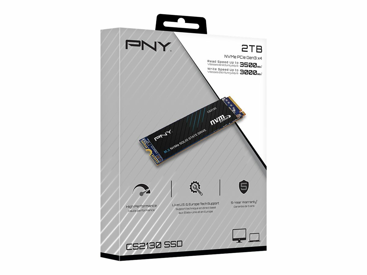 Dysk SSD PNY CS2130 2TB M.2 PCIe NVMe M280CS2130-2TB-RB opakowanie