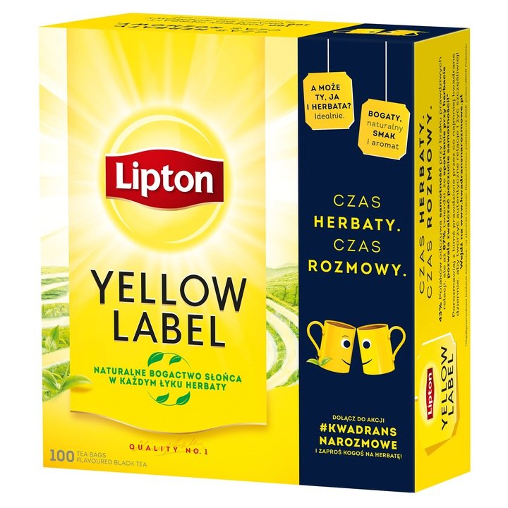 Herbata czarna Lipton Yellow Label 200g (100 torebek)