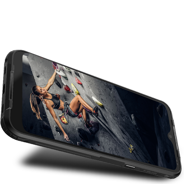 Smartfon MyPhone HAMMER Blade 3 Czarny widok na ekran w poziomie od prawej strony