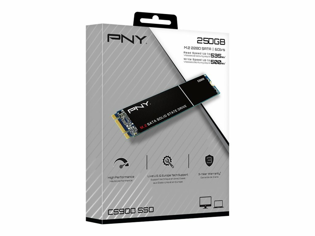 Dysk SSD PNY CS900 250GB M.2 SATA M280CS900-250-RB opakowane