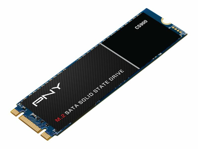 Dysk SSD PNY CS900 250GB M.2 SATA M280CS900-250-RB widok pod skosiem