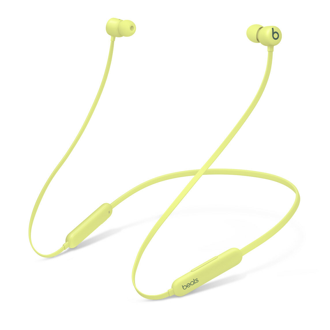 Słuchawki bezprzewodowe Apple Beats Flex MYMD2EE/A żółte na białym tle 