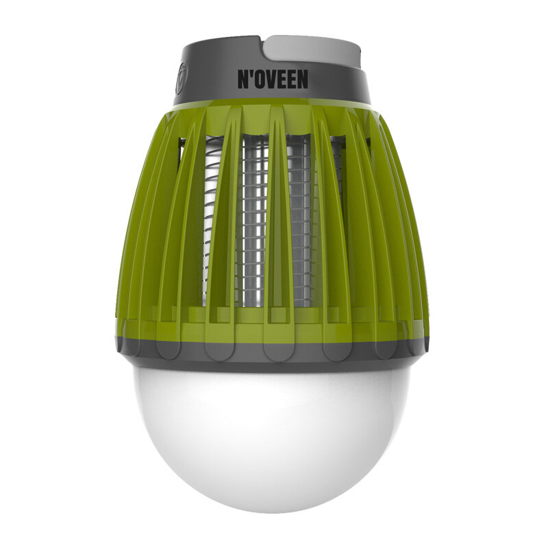 Lampa owadobójcza NOVEEN IKN824 LED IPX4 5W biało-zielona widok od przodu