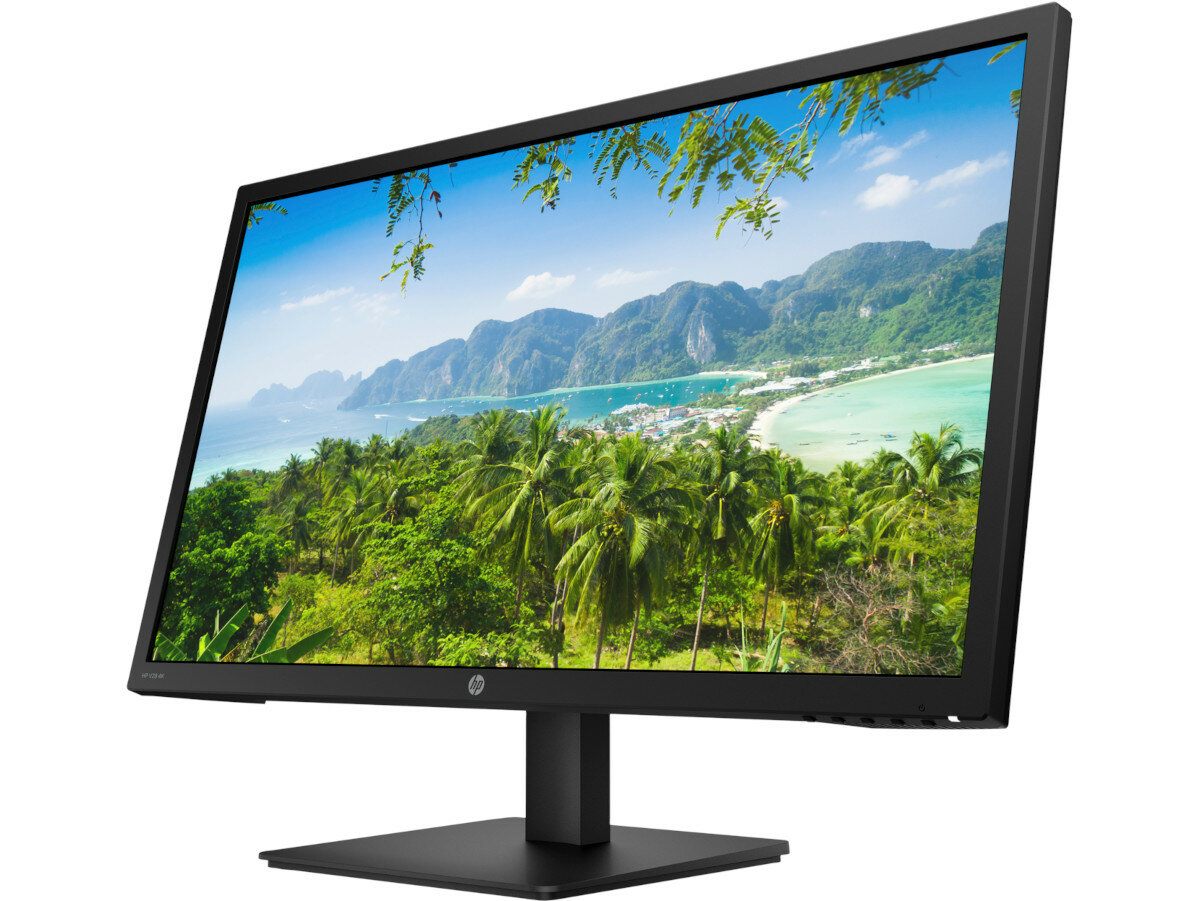 Monitor HP V28 4K prawym bokiem