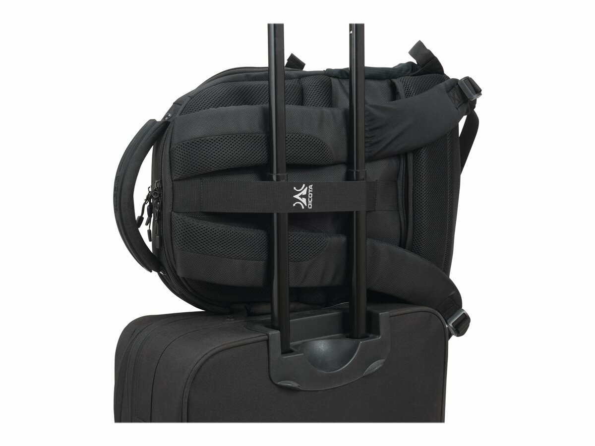 Plecak Dicota Eco Backpack Seeker 13-15.6 D31813 plecak przymocowany do torby podróżnej