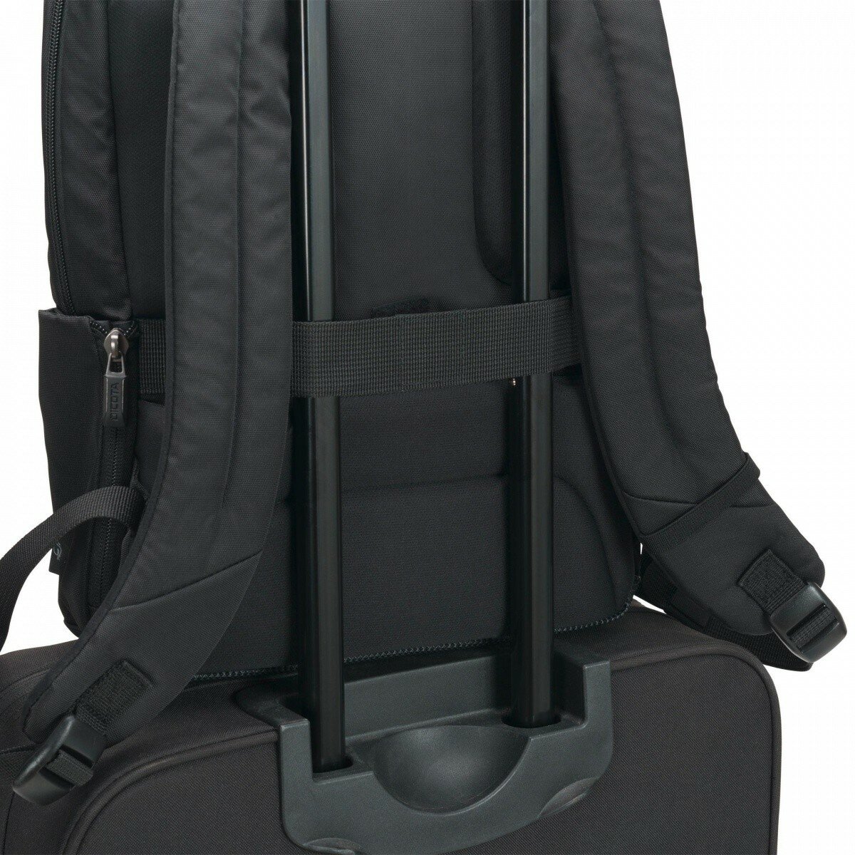 Plecak Dicota Eco Backpack Slim PRO 12-14.1'' czarna D31820 plecak przymocowany do torby podróżnej