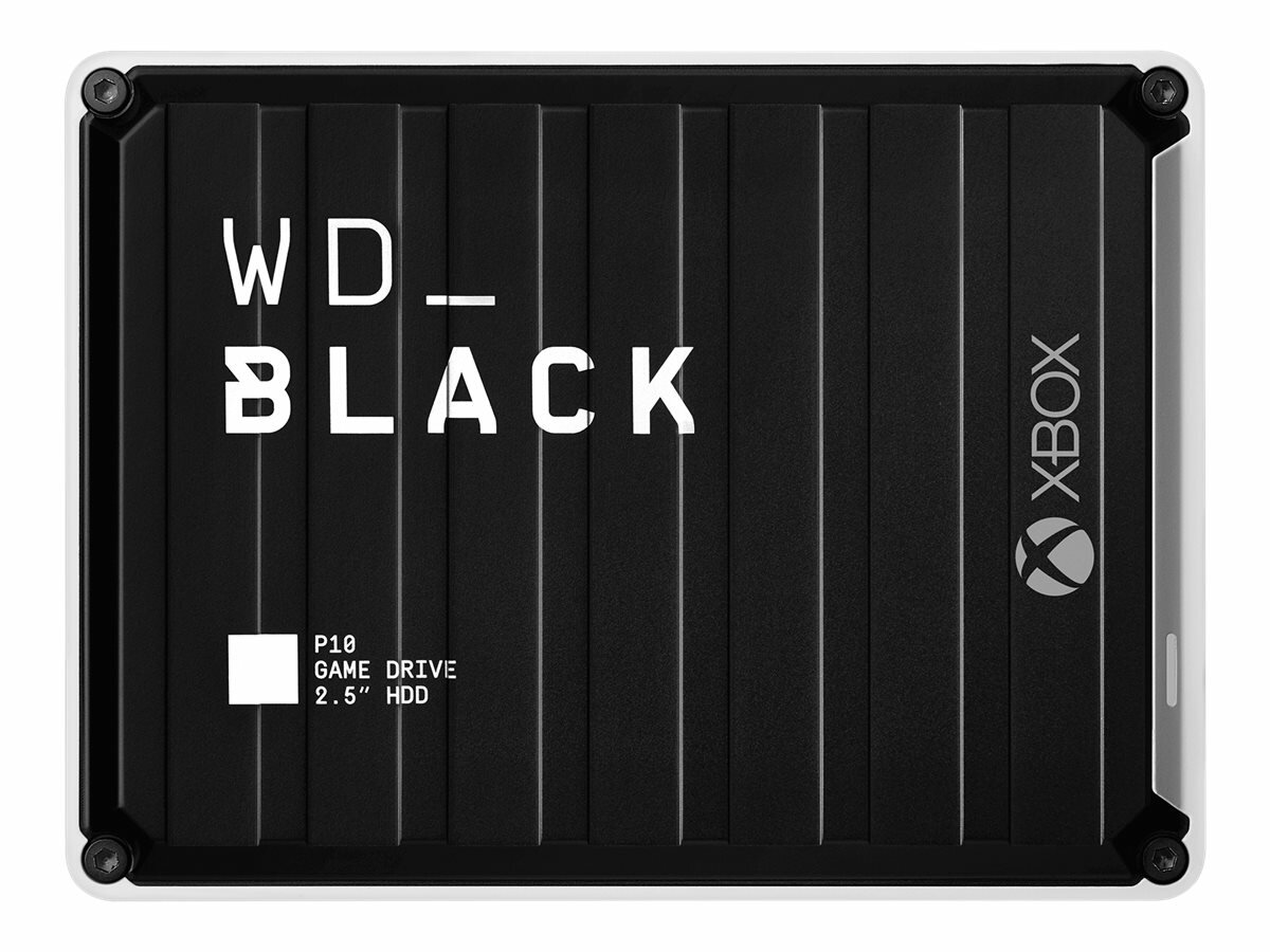 Dysk WD P10 Game Drive for Xbox 4 TB Czarny WDBA5G0040BBK-WESN widok od przodu