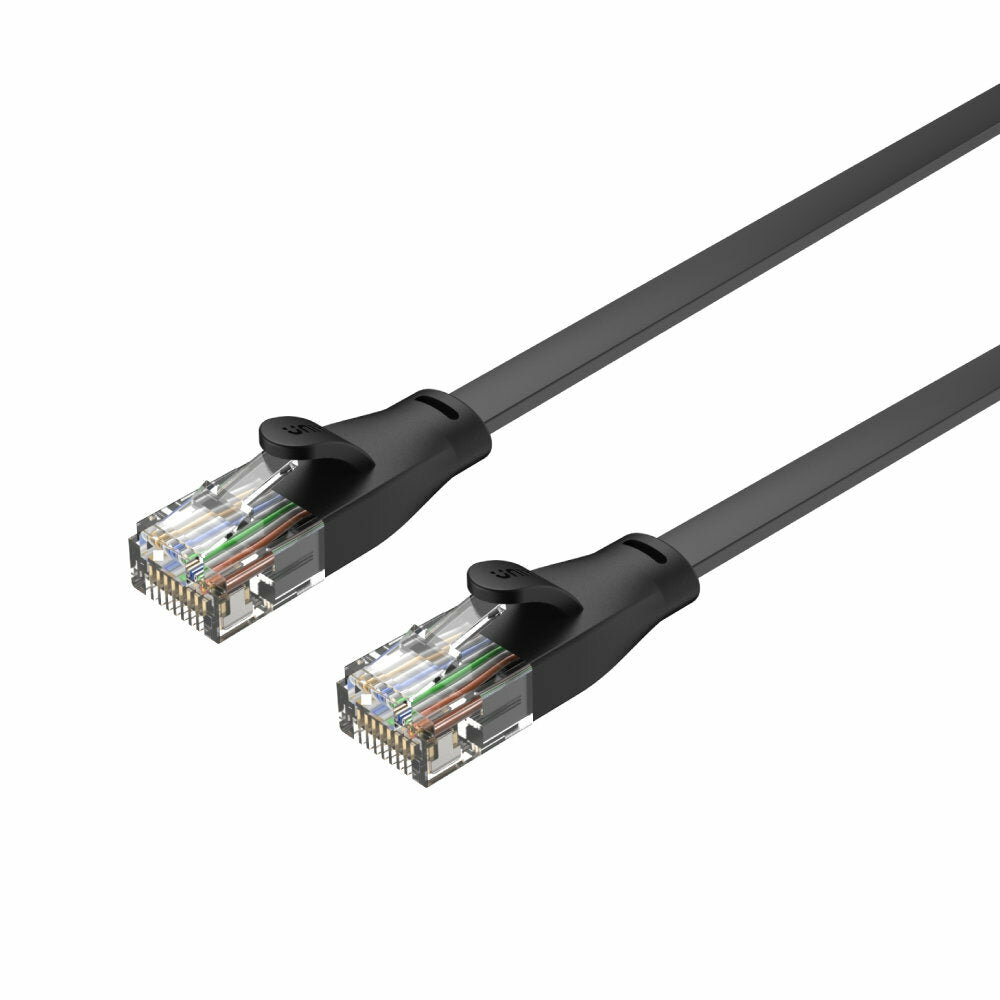 Kabel sieciowy Unitek C1809GBK 1m złącza widoczne pod skosem