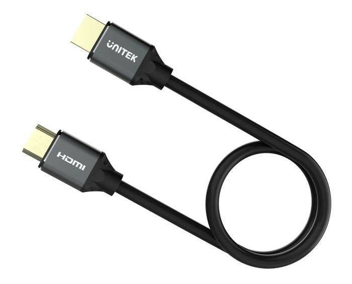 Kabel HDMI 2.1 Unitek C138w widok od przodu w poziomie