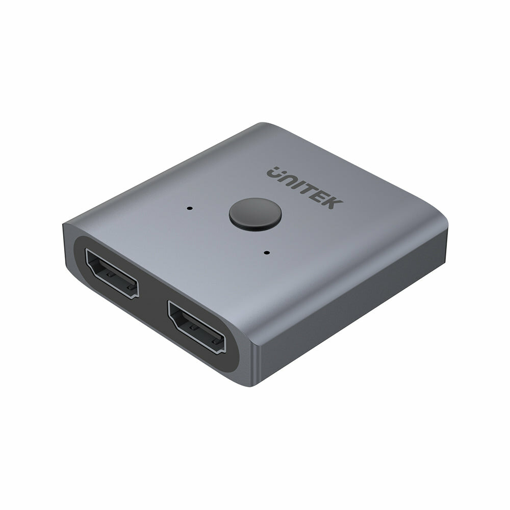 Switch Unitek V1127A 4K dwukierunkowy widoczny pod skosem