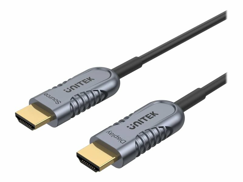Kabel Unitek C11028DGY HDMI 10m widoczny pod skosem
                