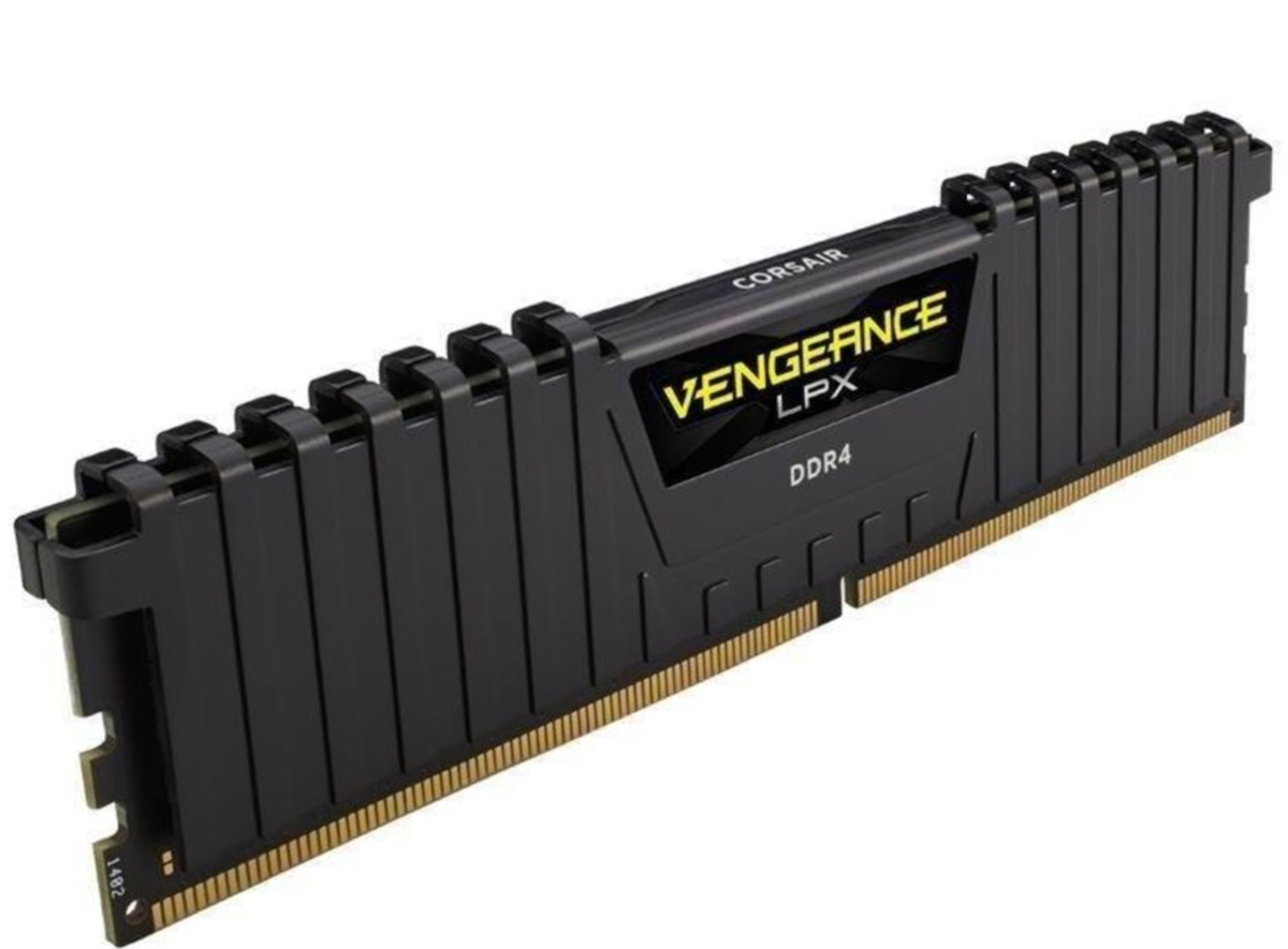 Pamięć RAM Corsair Vengeance CMK16GX4M2D3600C16 DDR4-3600MHz moduł widoczny bokiem