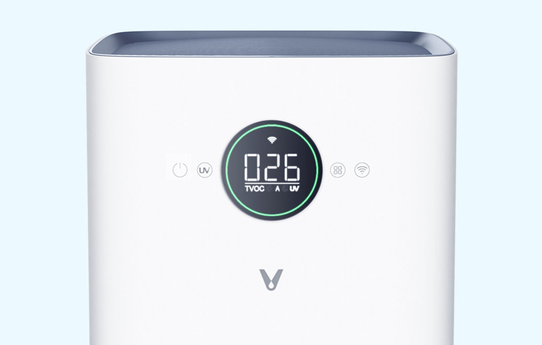 Oczyszczacz powietrza Viomi Smart Air Purifier Pro wyświetlacz