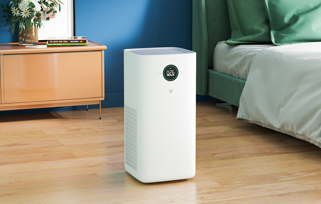 Oczyszczacz powietrza Viomi Smart Air Purifier Pro w sypialni