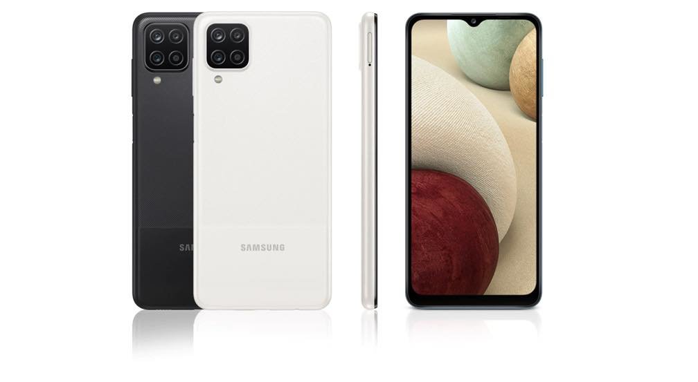 Smartfon Samsung Galaxy A12 SM-A127FZWVEUE widok na dostępne wersje kolorystyczne