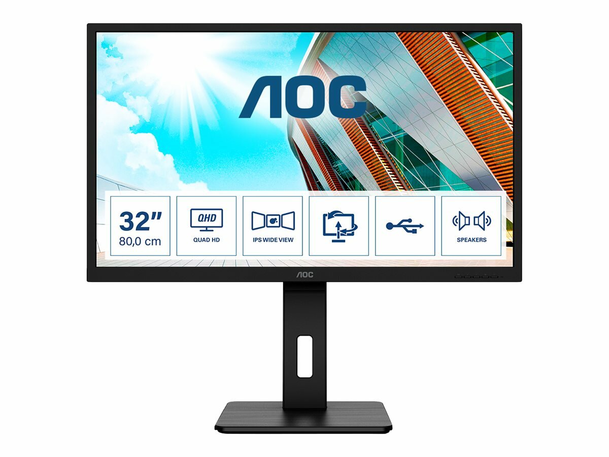 Monitor AOC Q32P2 widok od przodu