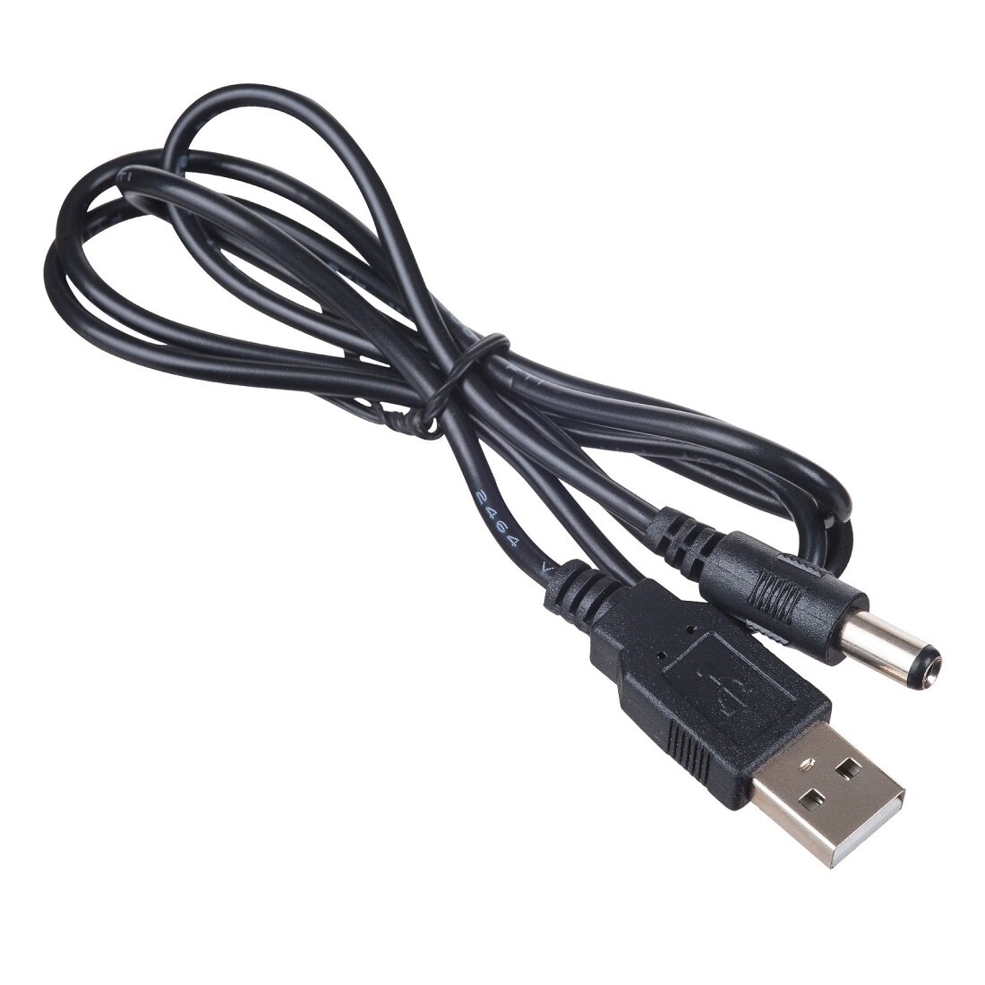 Kabel USB A / DC 5.5 x 2.5mm AK-DC-04 front urządzenia 