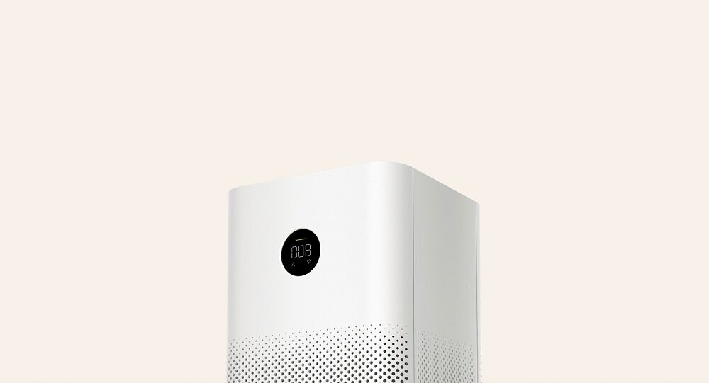 Oczyszczacz powietrza Xiaomi Mi Air Purifier 3C góra oczyszczacza pod skosem