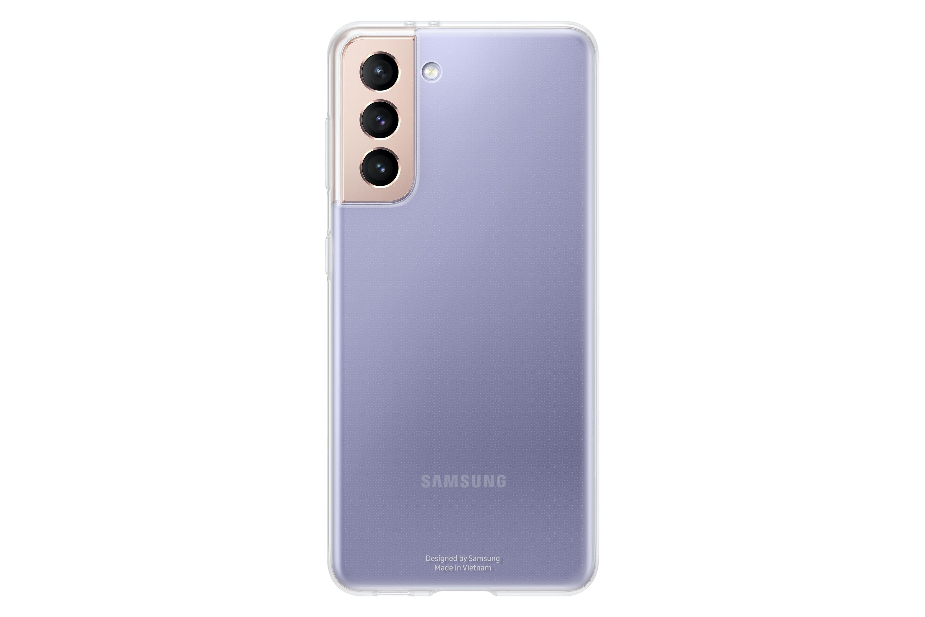 Etui Samsung Clear Cover Transparent do Galaxy S21 EF-QG991TTEGWW widok na lewy tył