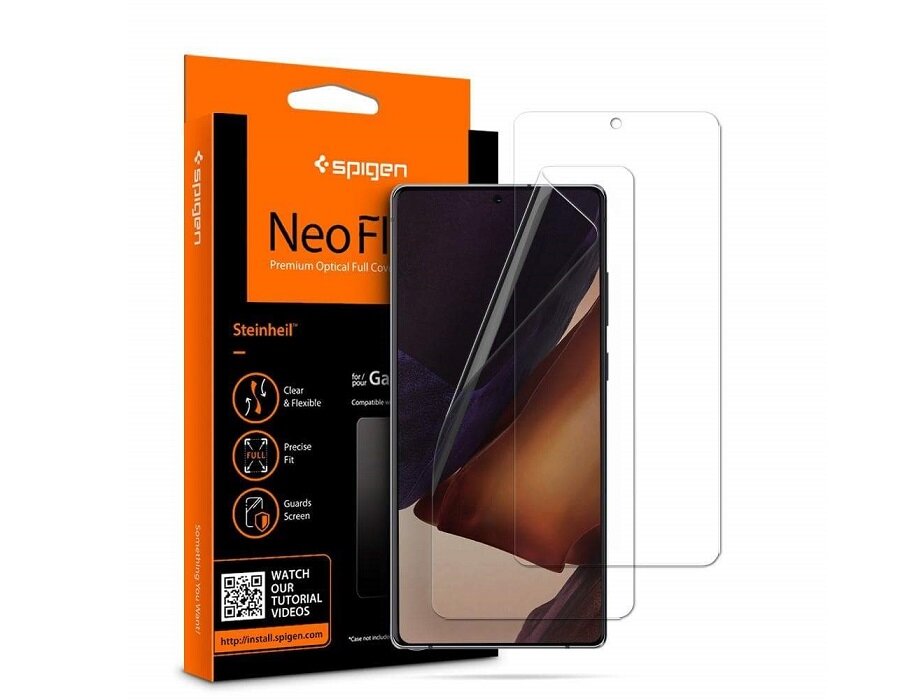 Folia ochronna Spigen Neo Flex do Samsung Galaxy Note 20 opakowanie i folia