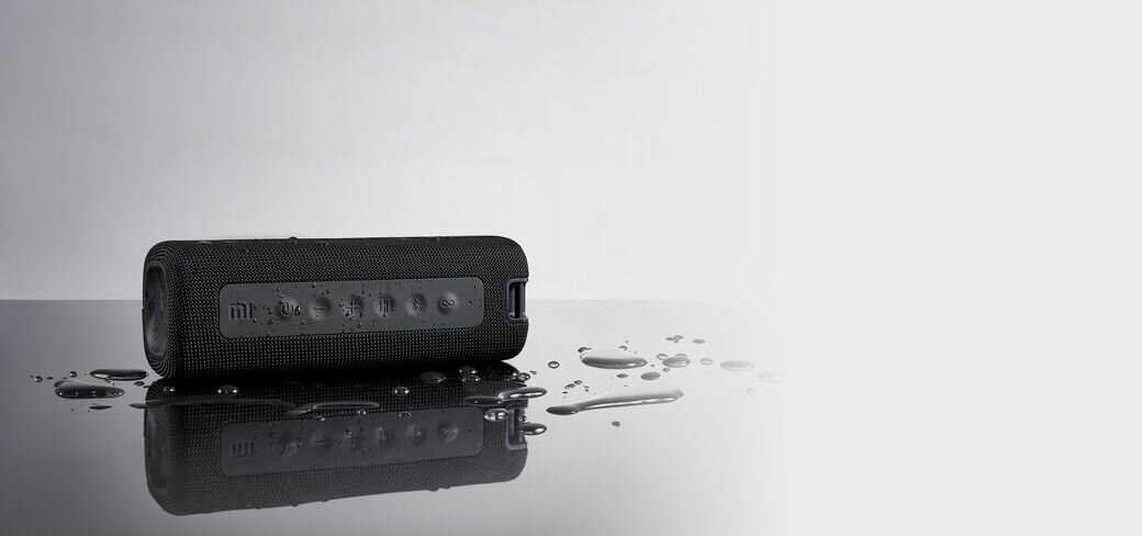  Głośnik mobilny XIAOMI Mi Speaker Czarny pokazane przyciski urządzenia   
