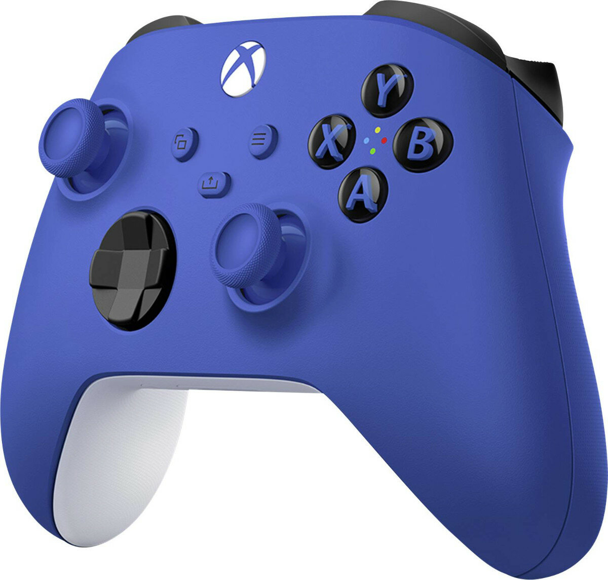 Kontroler bezprzewodowy Microsoft Xbox Series X/S/One niebieski pokazany prawy skos kontrolera