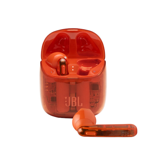 Słuchawki bezprzewodowe JBL T225TWS Ghost Edition frontem