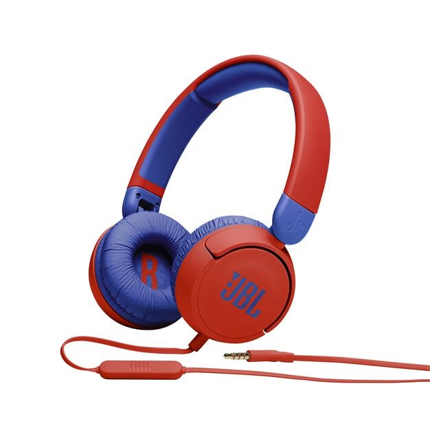 JBL JR310 RED słuchawki nauszne dla dzieci perspektywa