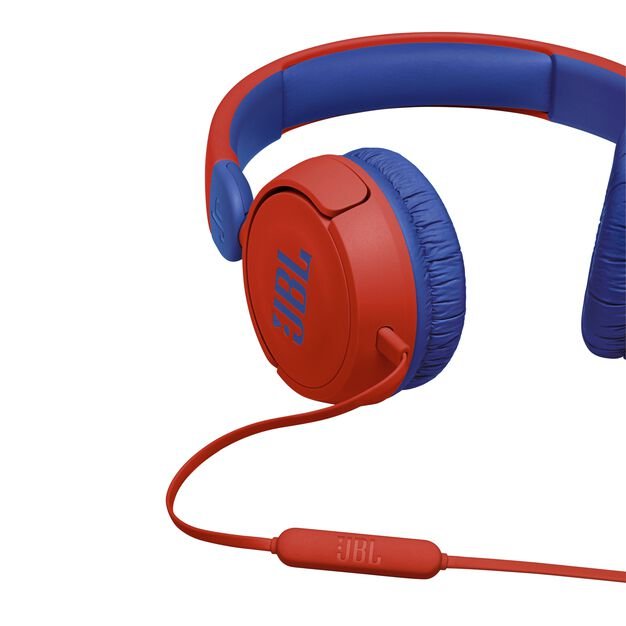 JBL JR310 RED słuchawki nauszne dla dzieci przewód