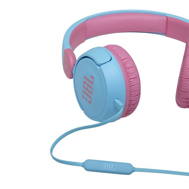 JBL JR310 niebieskie słuchawki dla dzieci przewód